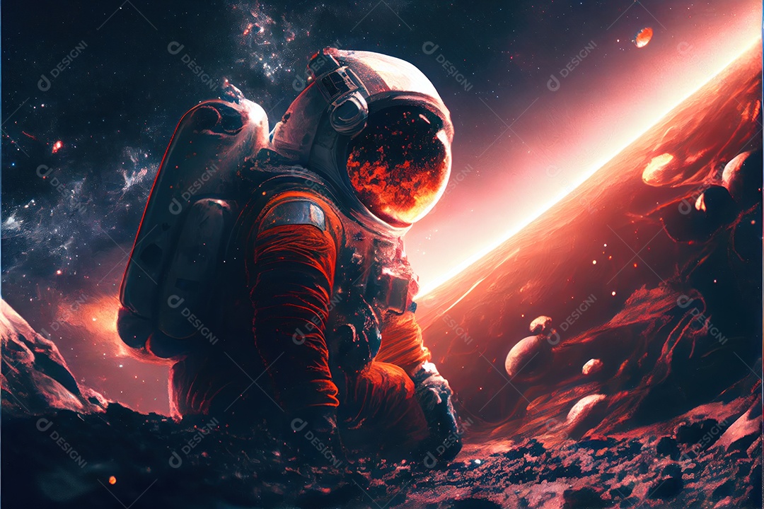 Dia Mundial do Astronauta 12 de abril realista