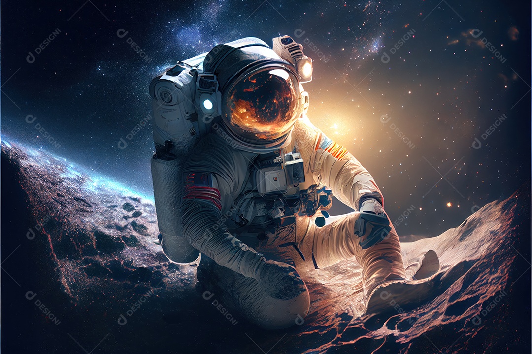 Dia Mundial do Astronauta 12 de abril realista