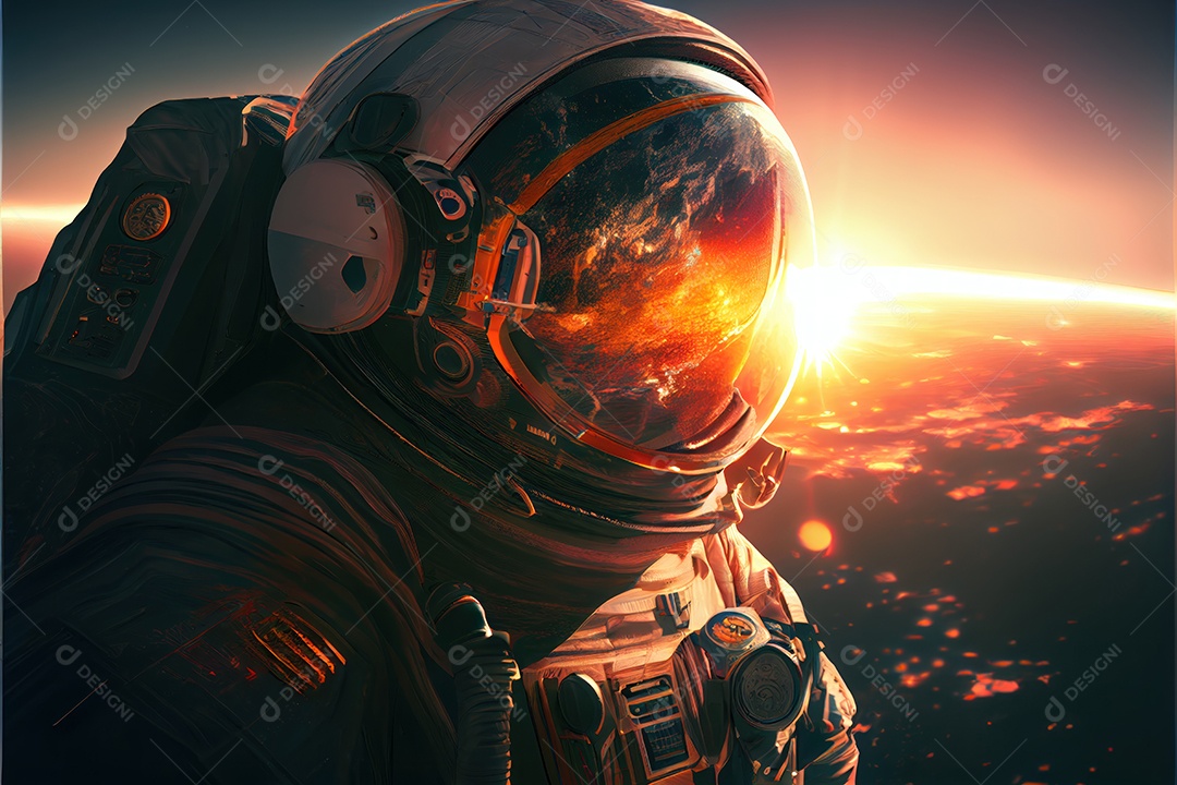 Dia Mundial do Astronauta 12 de abril realista