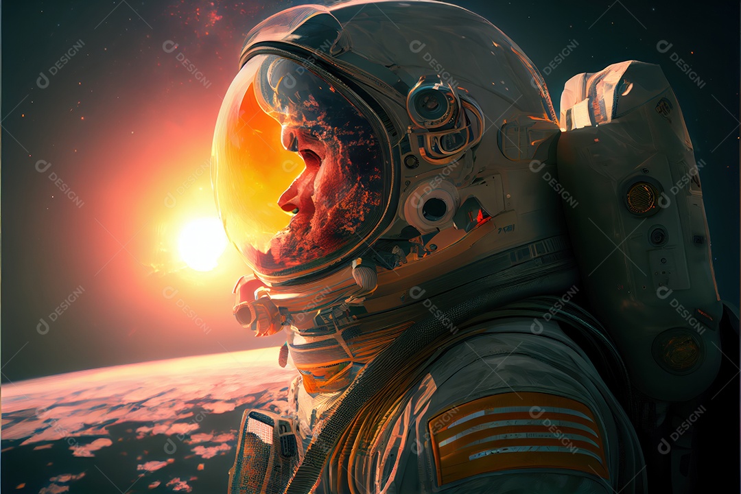 Dia Mundial do Astronauta 12 de abril realista