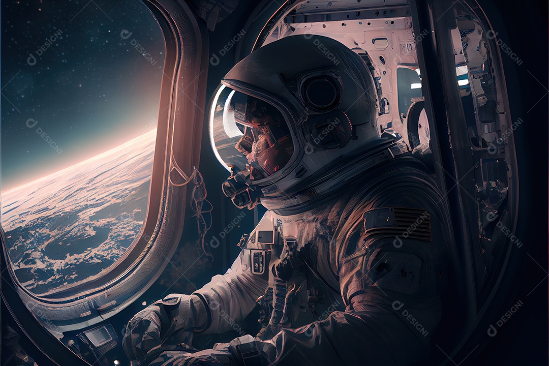 Dia Mundial do Astronauta 12 de abril realista