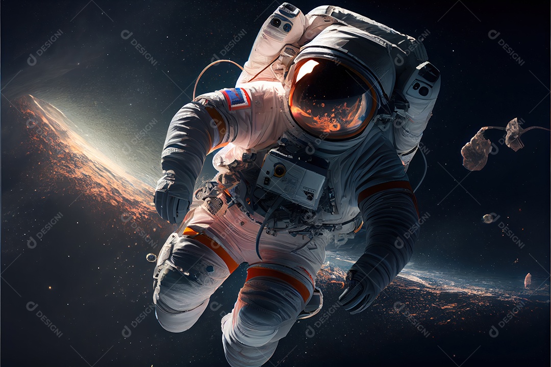 Dia Mundial do Astronauta 12 de abril realista