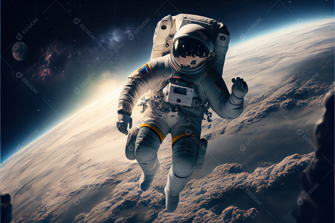 Dia Mundial do Astronauta 12 de abril realista