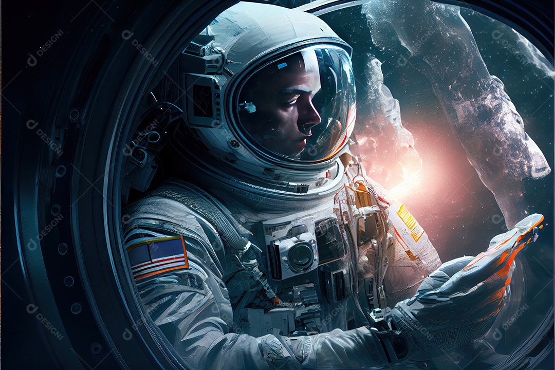 Dia Mundial do Astronauta 12 de abril realista