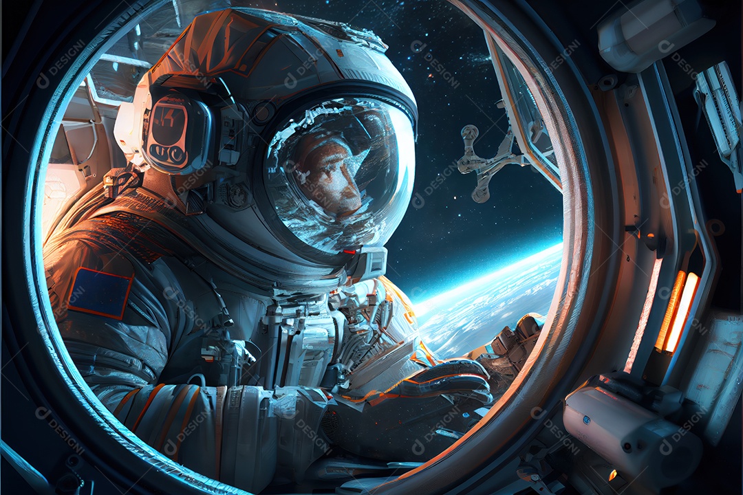 Dia Mundial do Astronauta 12 de abril realista