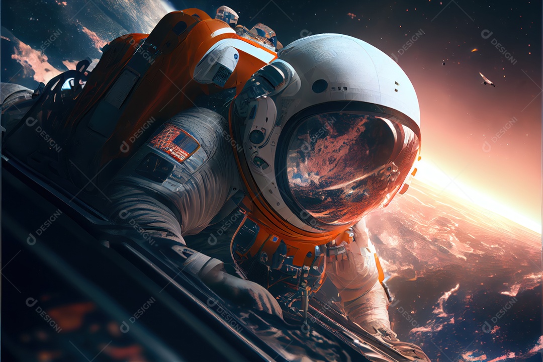 Dia Mundial do Astronauta 12 de abril realista