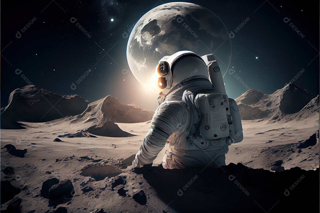 Dia Mundial do Astronauta 12 de abril realista