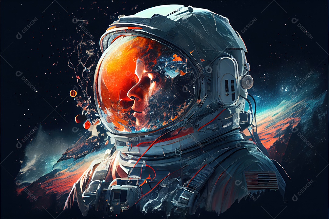 Dia Mundial do Astronauta 12 de abril realista