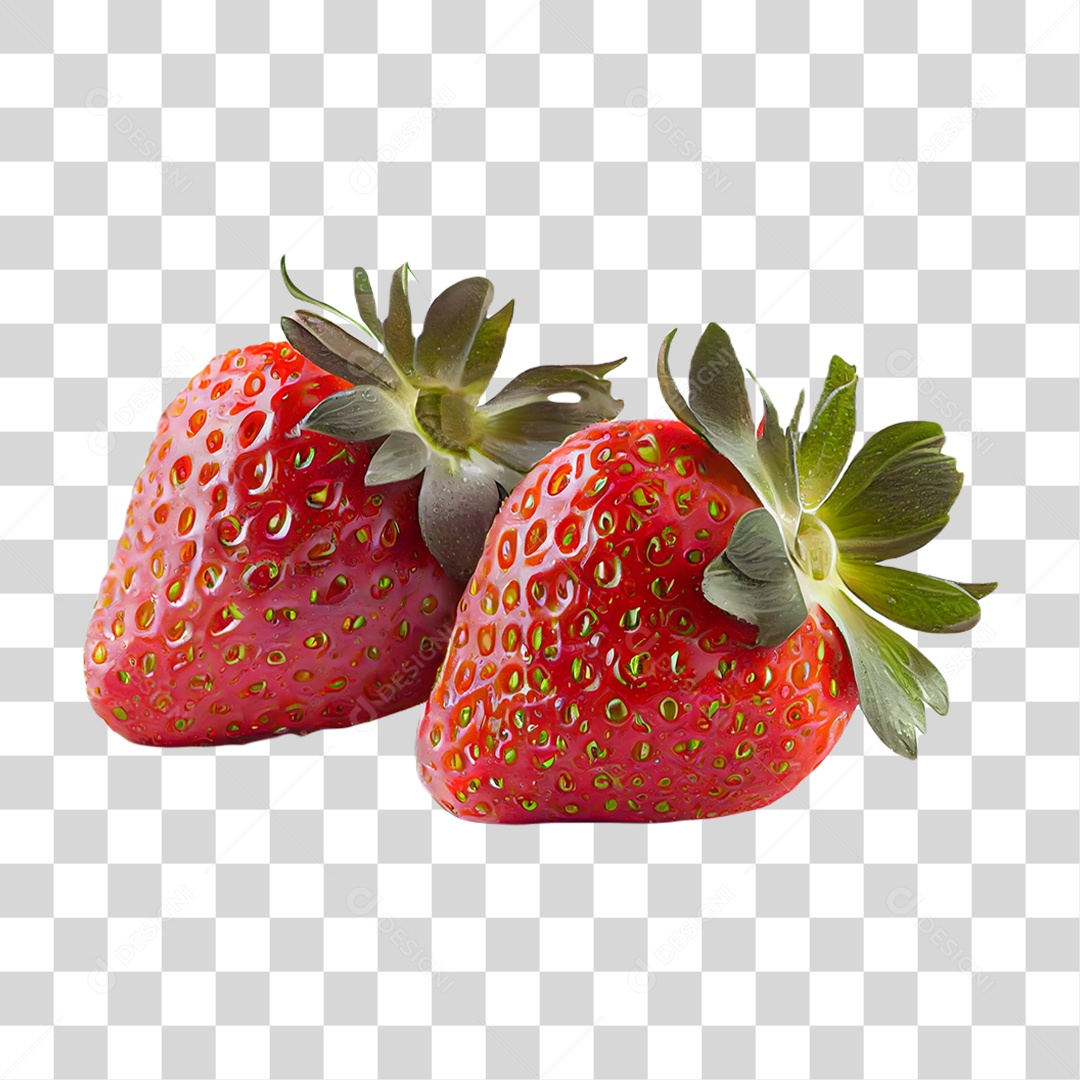 Fruta Morango PNG Transparente