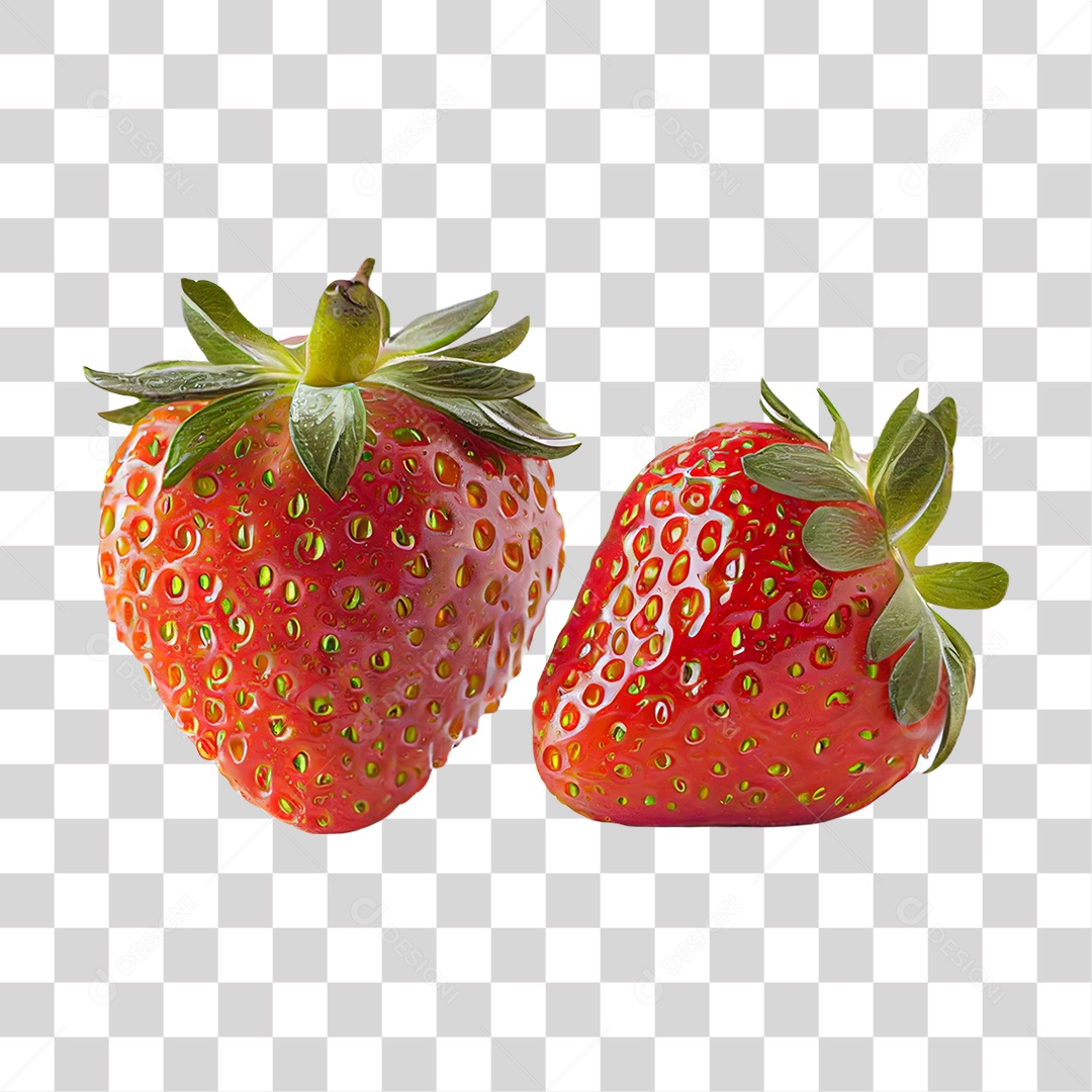 Fruta Morango PNG Transparente