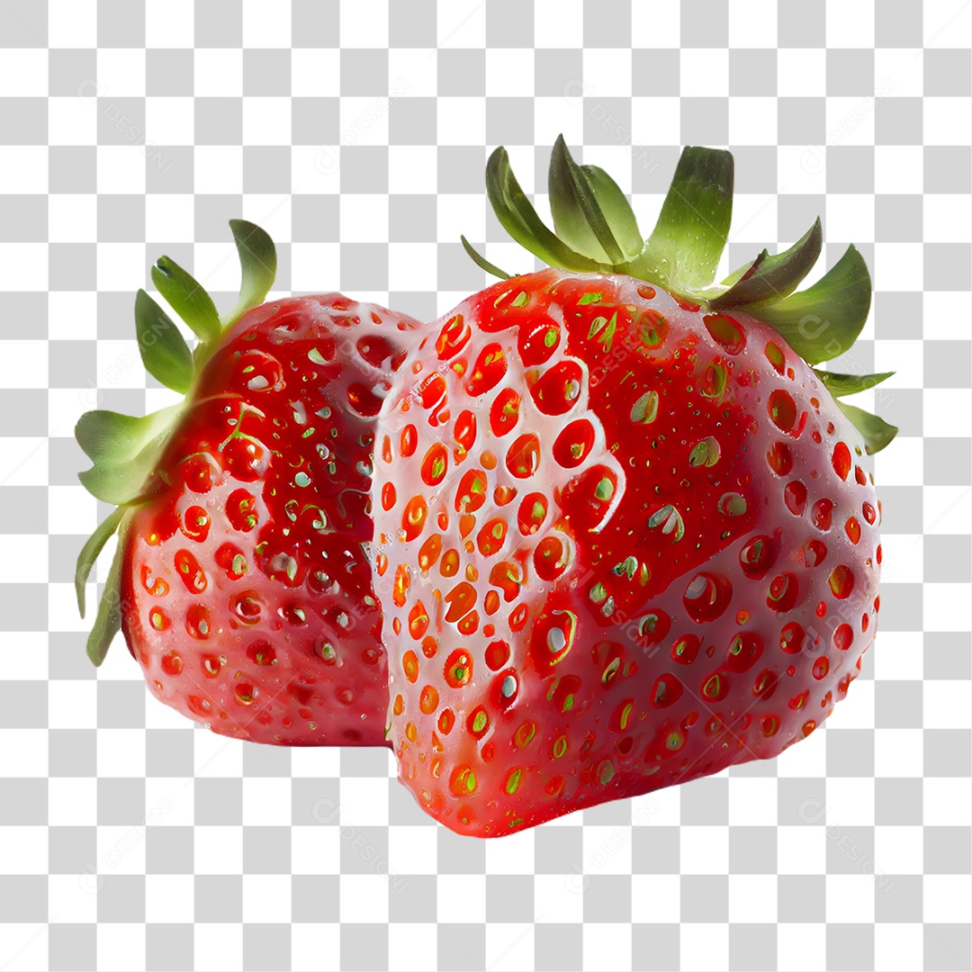 Frutas Morango PNG Transparente