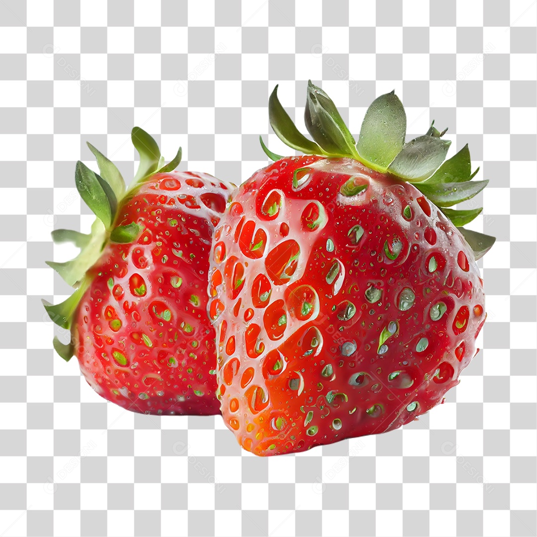 Fruta Morango PNG Transparente