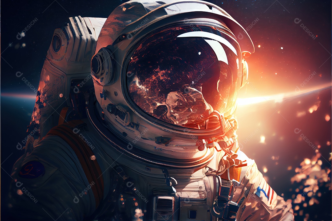 Dia Mundial do Astronauta 12 de abril realista