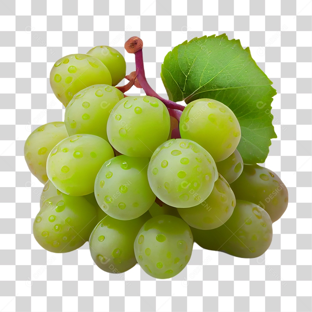 Cacho de Fruta Uva PNG Transparente