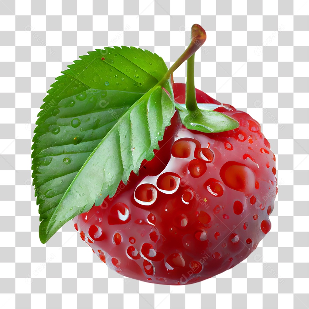 Fruta Acerola Molhada PNG Transparente