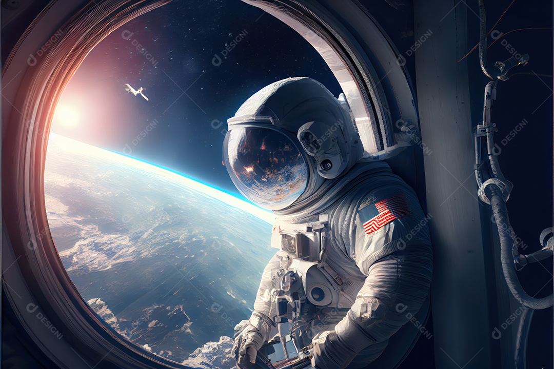 Dia Mundial do Astronauta 12 de abril realista