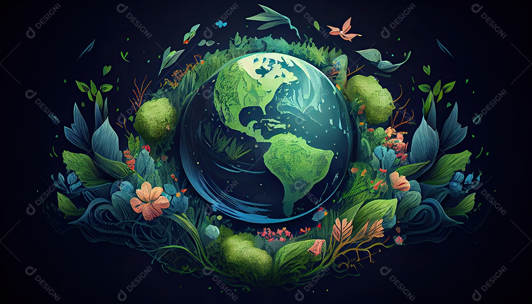 Plano de fundo do dia da terra Dia da Terra a importância de amar a natureza