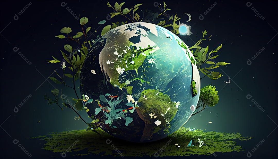 Plano de fundo do dia da terra Dia da Terra a importância de amar a natureza