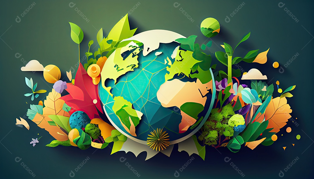 Plano de fundo do dia da terra Dia da Terra a importância de amar a natureza