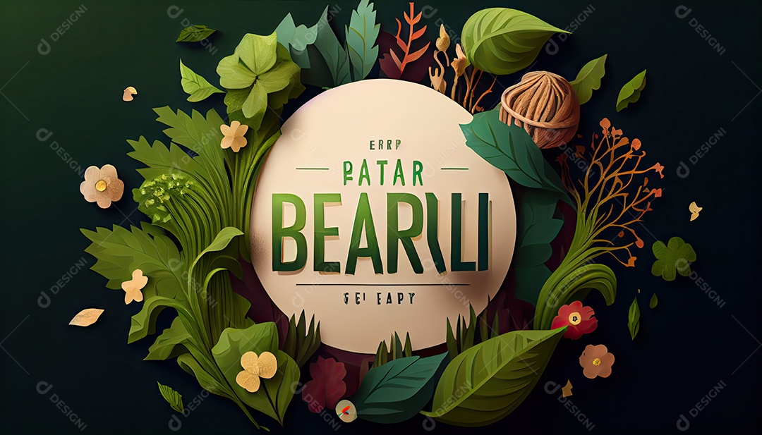 Conceito ambiental em estilo de jornal Dia da Terra a importância de amar