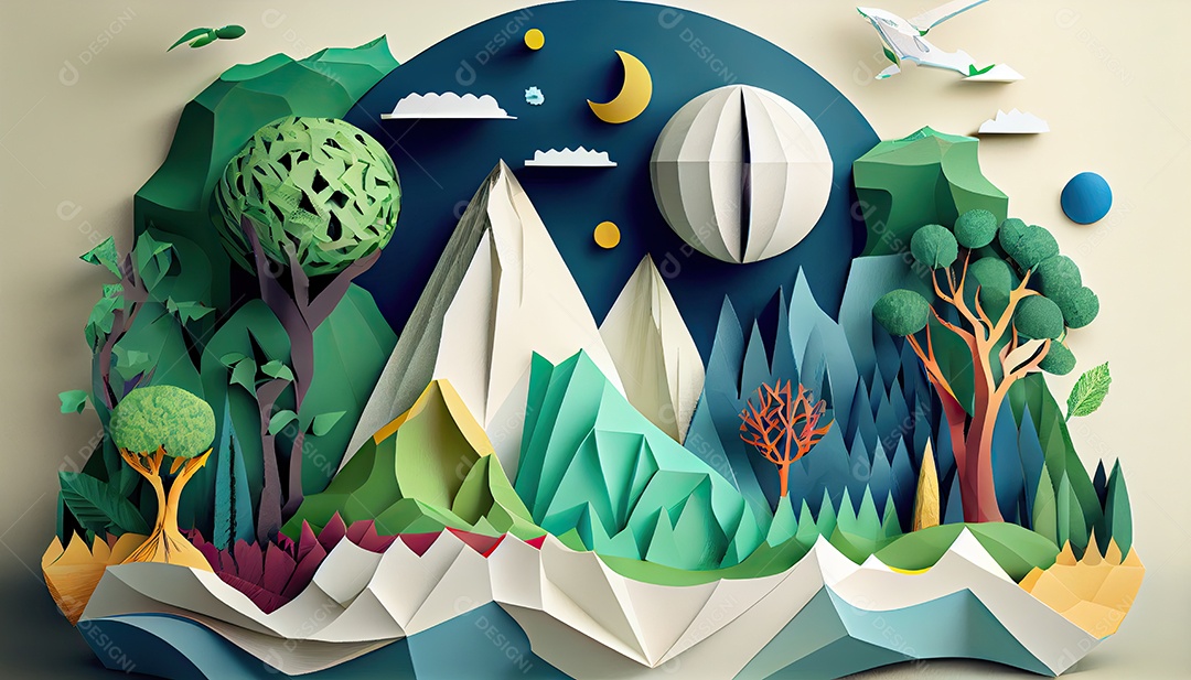 Conceito ambiental em estilo de jornal Dia da Terra a importância de amar