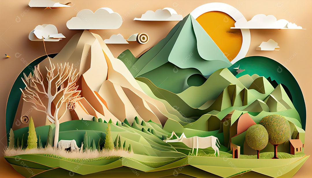 Conceito ambiental em estilo de jornal Dia da Terra a importância de amar