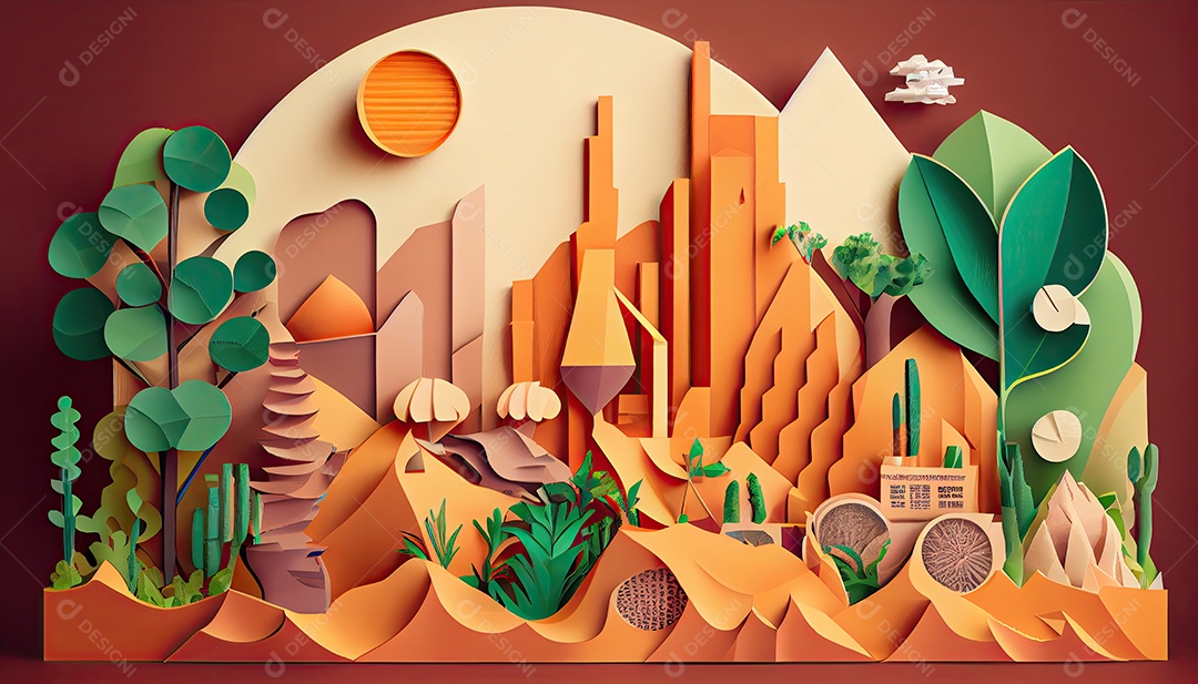 Conceito ambiental em estilo de jornal Dia da Terra a importância de amar