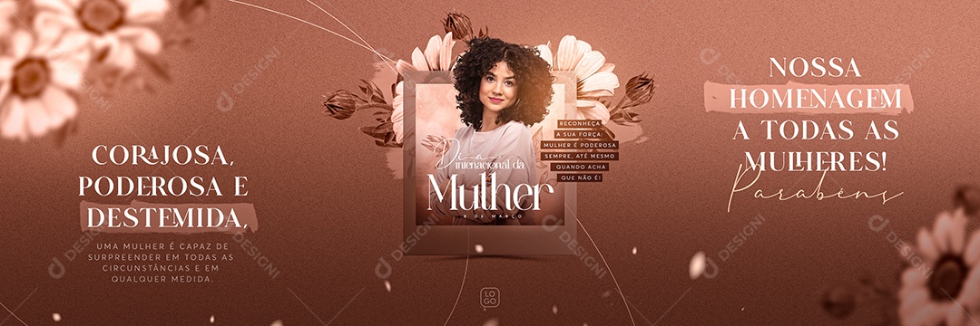 Carrossel Dia Internacional da Mulher 8 de Março Social Media PSD Editável