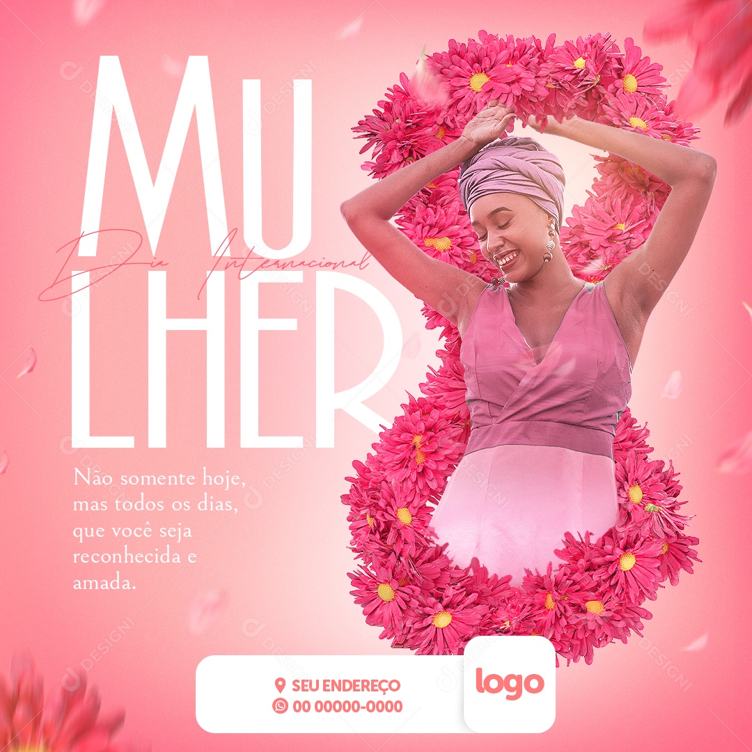 Dia Das Mulheres 8 de Março Social Media PSD Editável