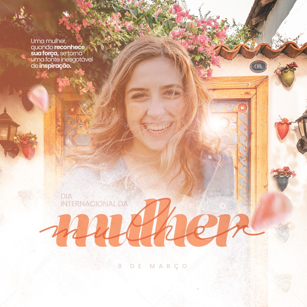 Dia Internacional da Mulher 8 De Março Social Media PSD Editável