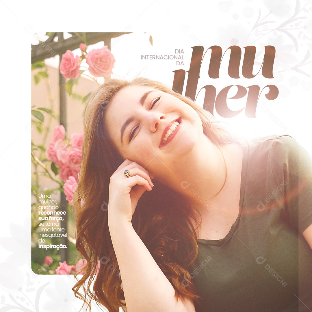 Social Media Dia Internacional da Mulher 8 De Março PSD Editável