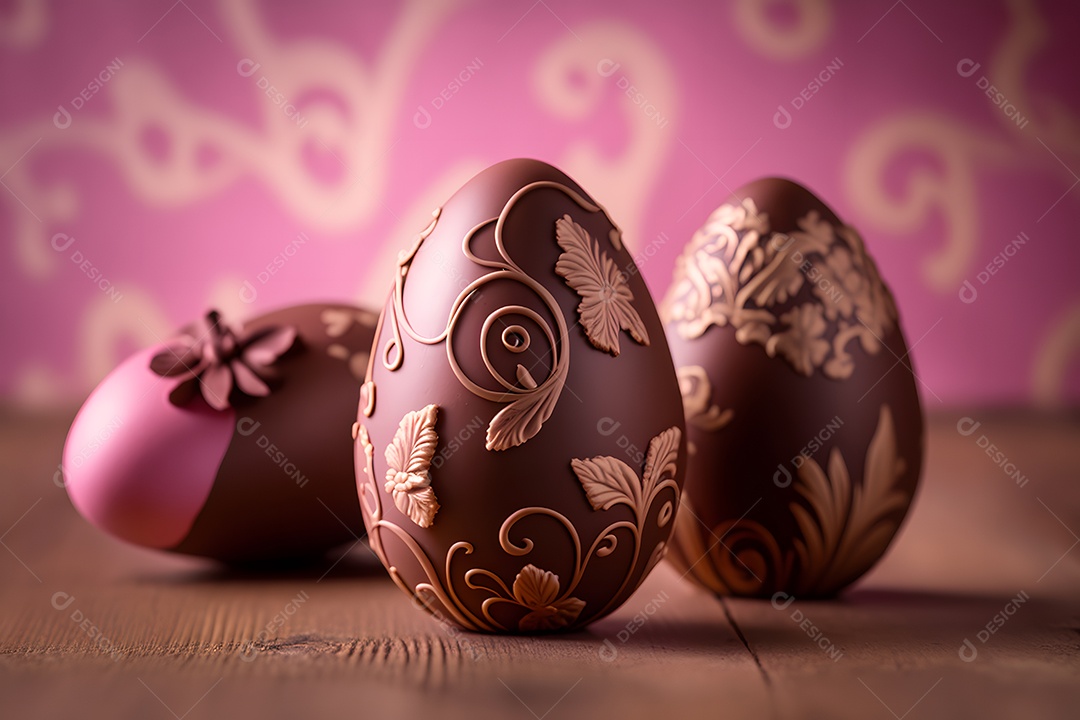 Ovos de páscoa sobre fundo isolado