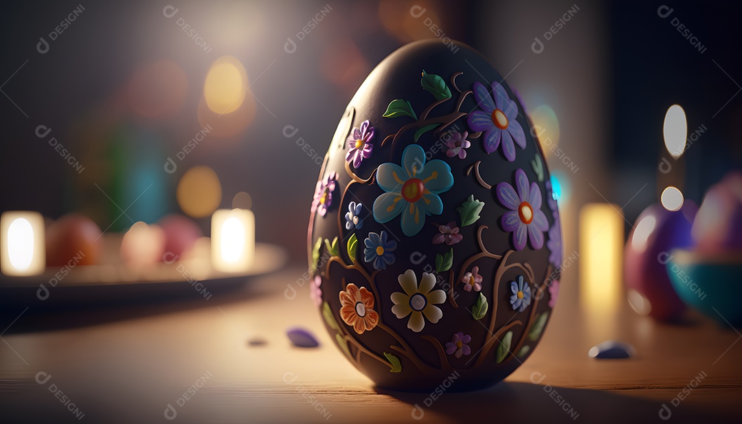 Ovos de páscoa sobre fundo isolado