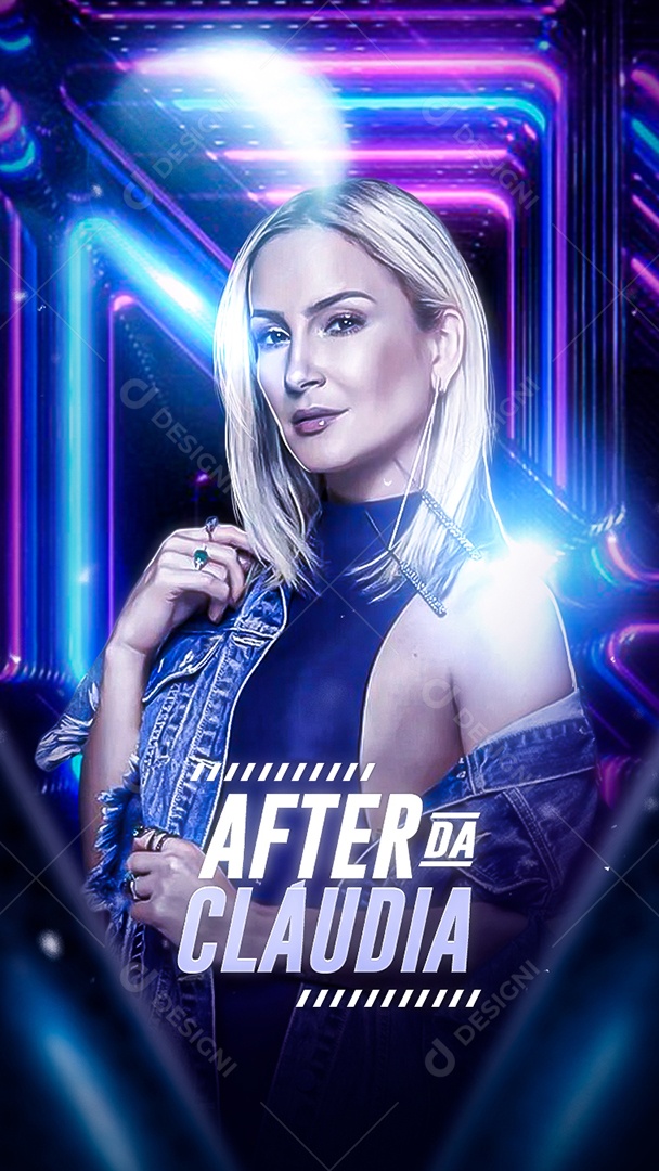 Story After Da Claudia Flyer Claudia Leitte Social Media PSD Editável