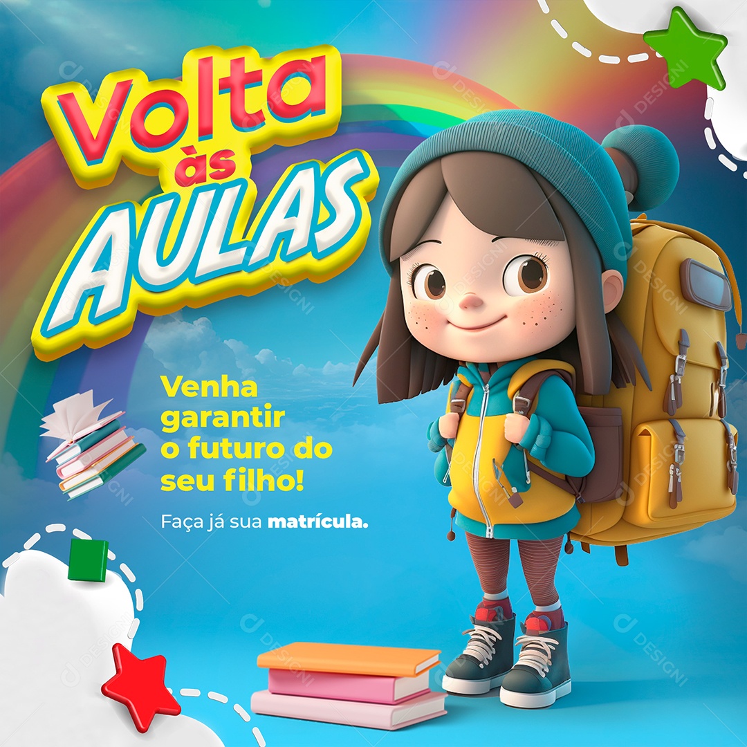 Volta às Aulas Social Media PSD Editável