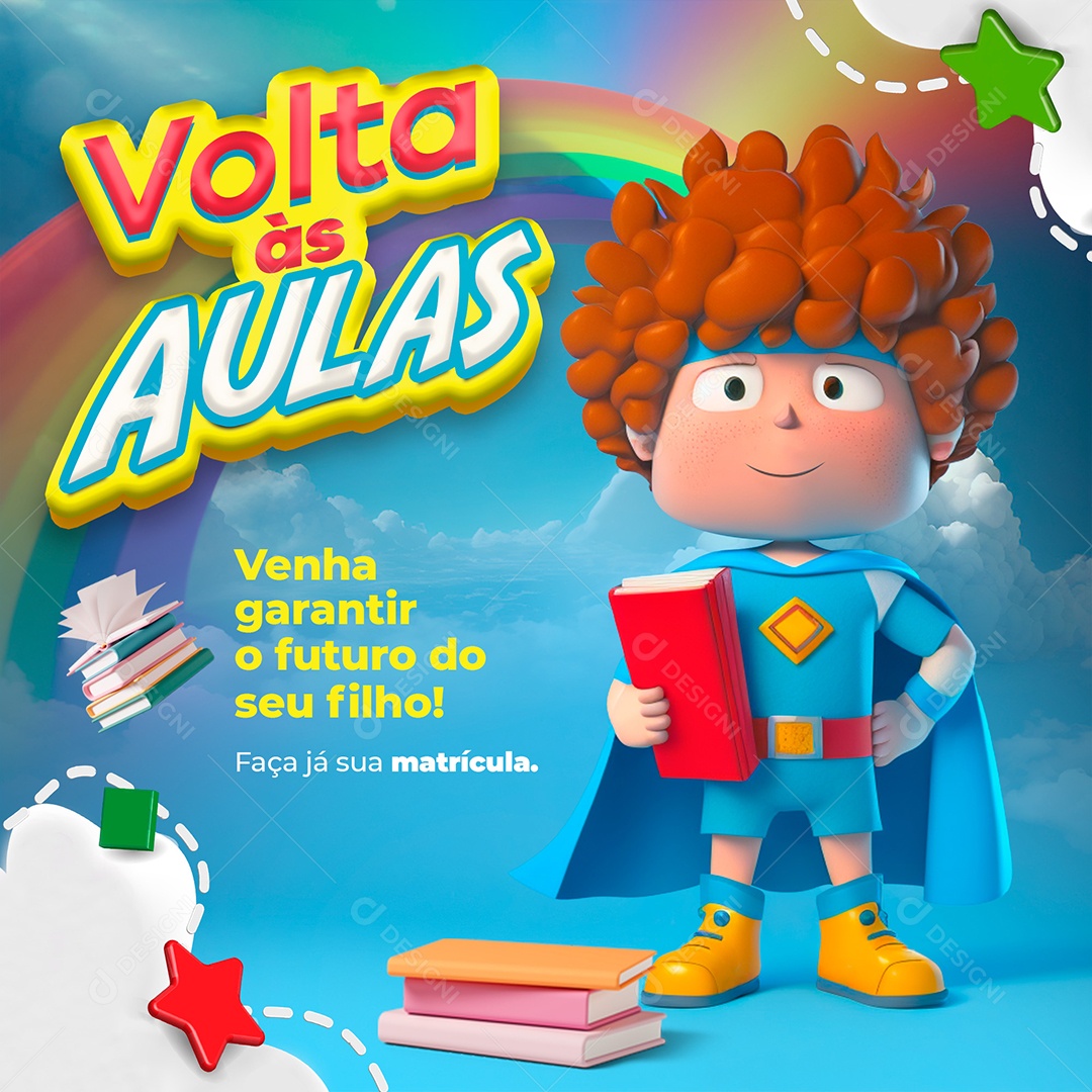 Volta às Aulas Social Media PSD Editável