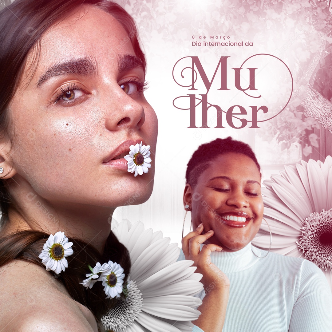 Social Media 08 de Março Dia Internacional da Mulher PSD Editável