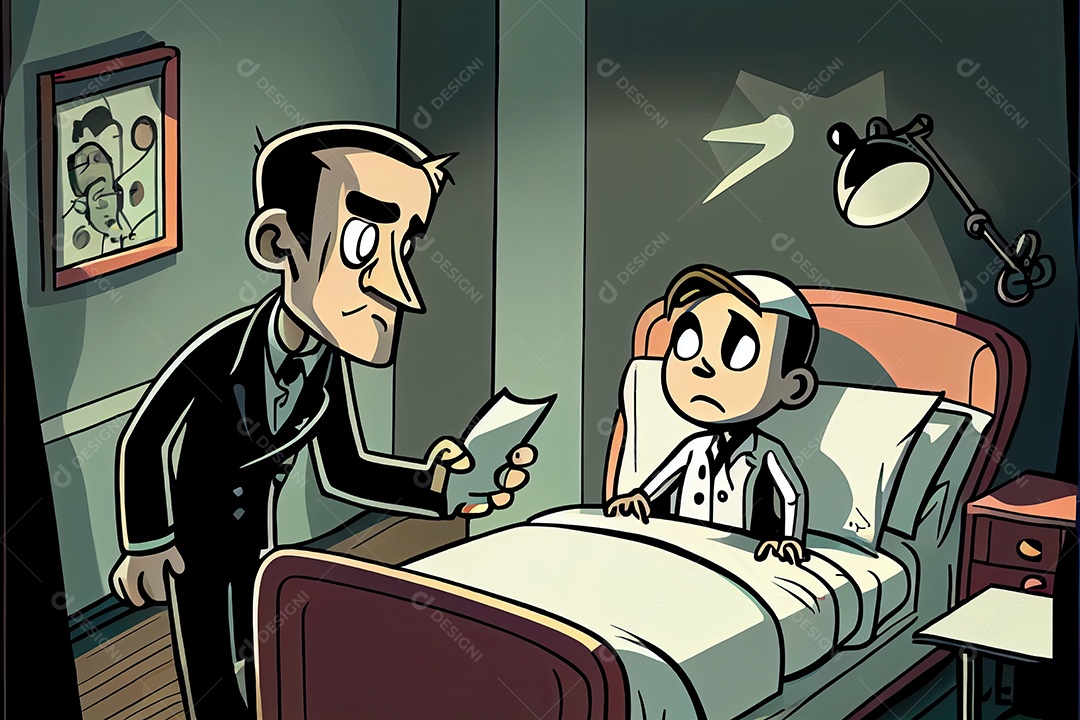 Dia Mundial da Saúde, a chave para o médico de desenho animado global de bem-estar tratando o paciente