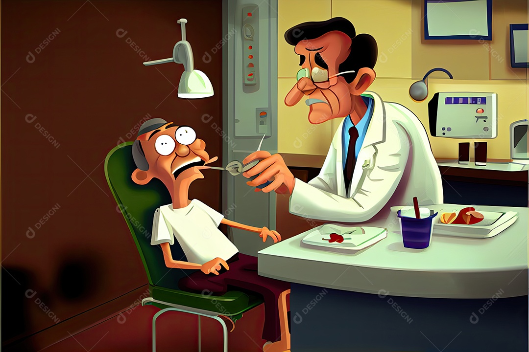 Dia Mundial da Saúde, a chave para o médico de desenho animado global de bem-estar tratando o paciente