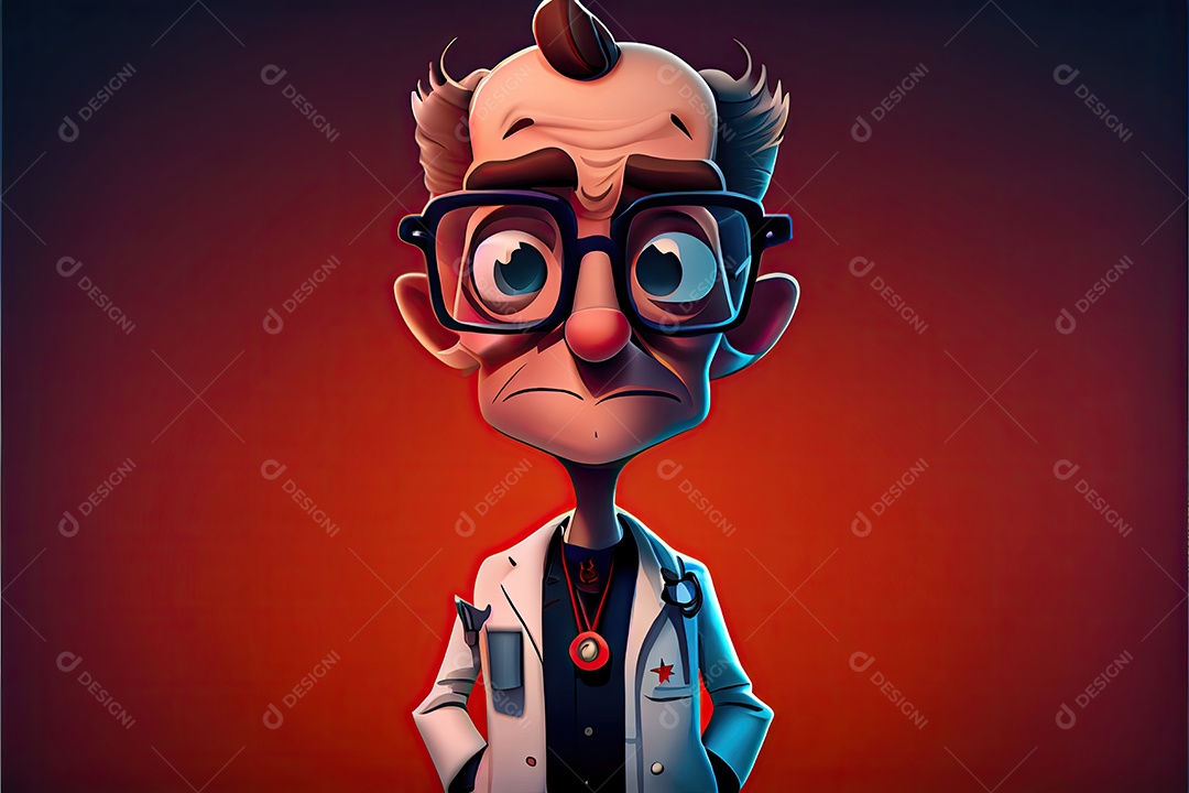 Dia Mundial da Saúde, a chave para o médico de desenho animado global de bem-estar tratando o paciente