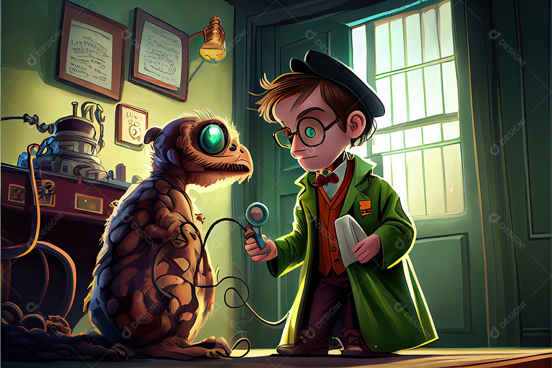 Dia Mundial da Saúde, a chave para o médico de desenho animado global de bem-estar tratando o paciente