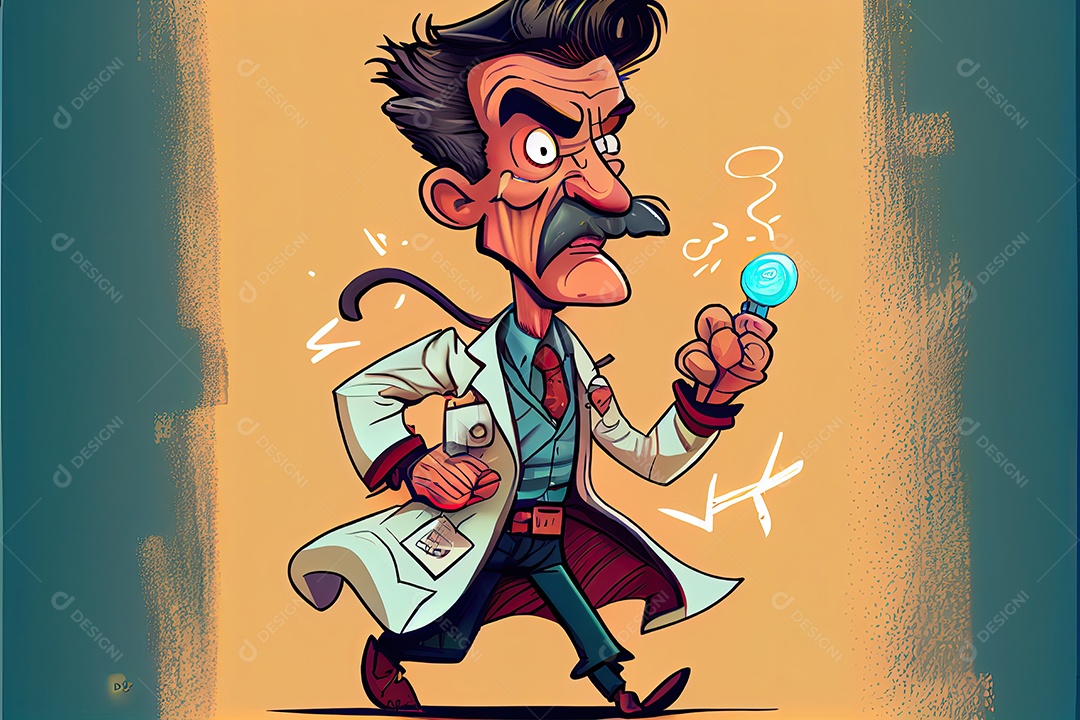 Dia Mundial da Saúde, a chave para o médico de desenho animado global de bem-estar tratando o paciente