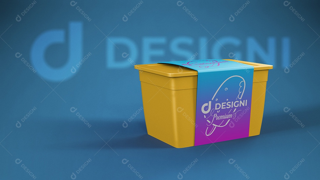 Mockup De Pote De Sorvete Designi PSD Editável