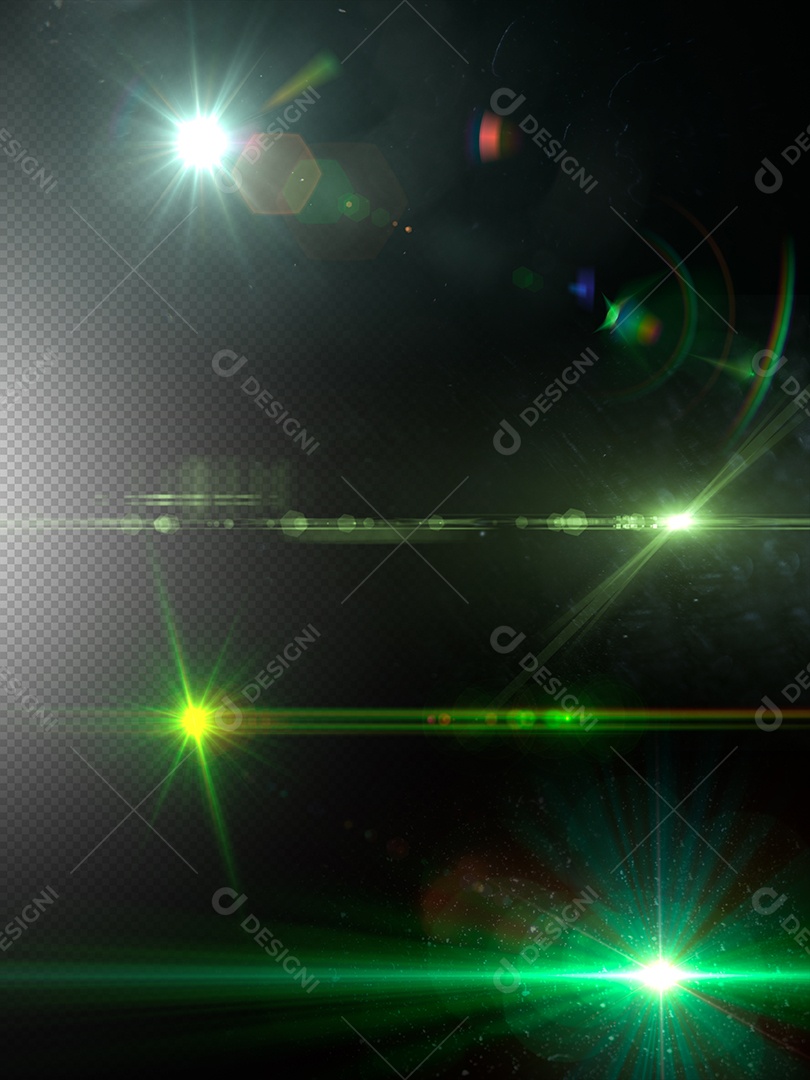 Lens Flare Reflexos de Luz Feixe PSD