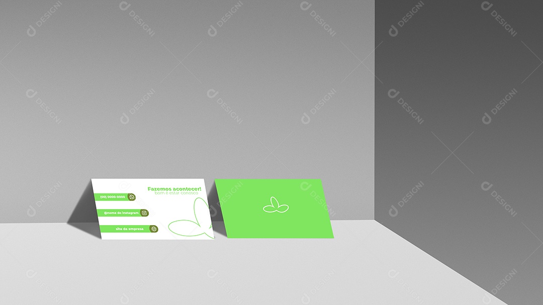 Editable PSD Clinic Business Card Mockup