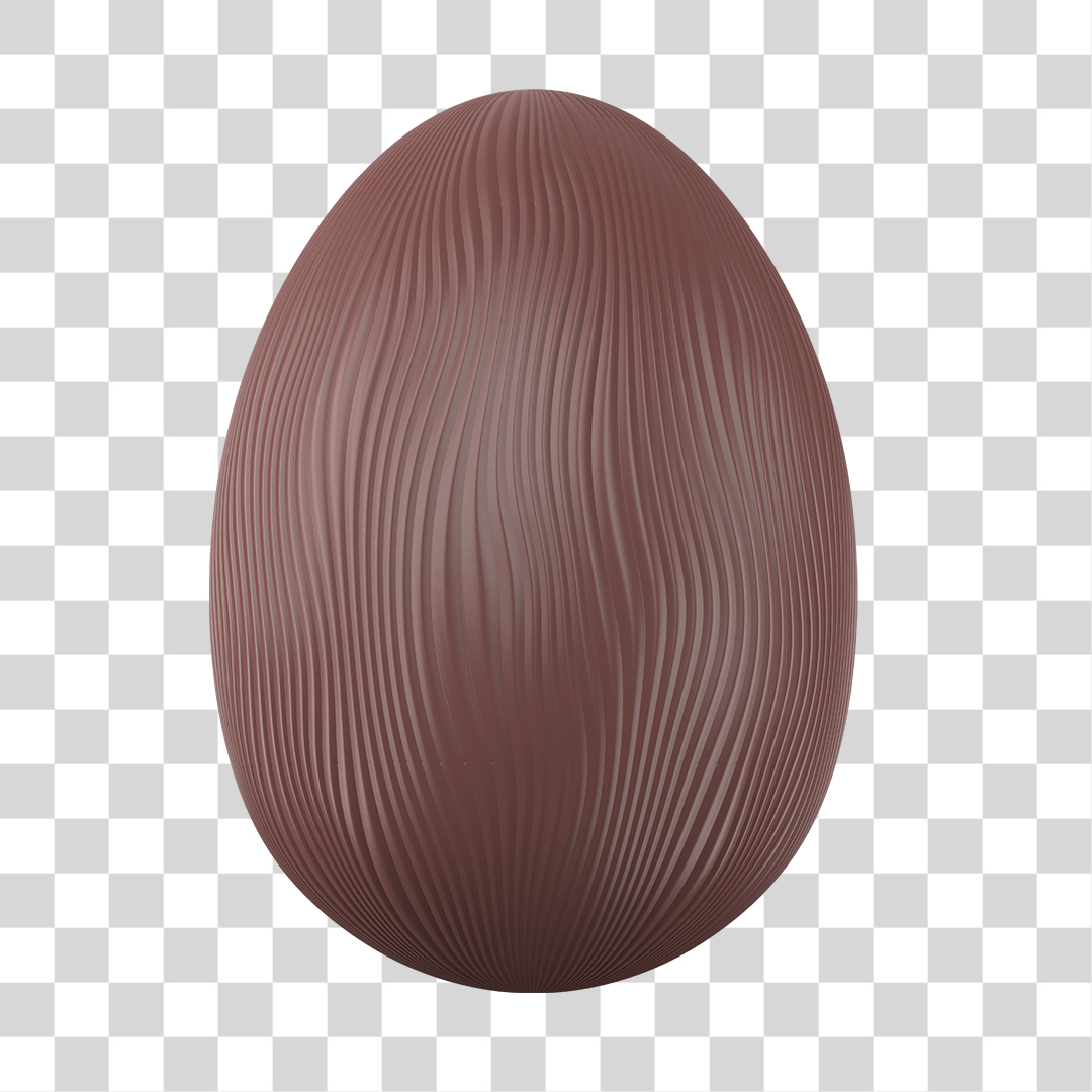 Ovo De Páscoa 3D Elemento Para Composição PNG