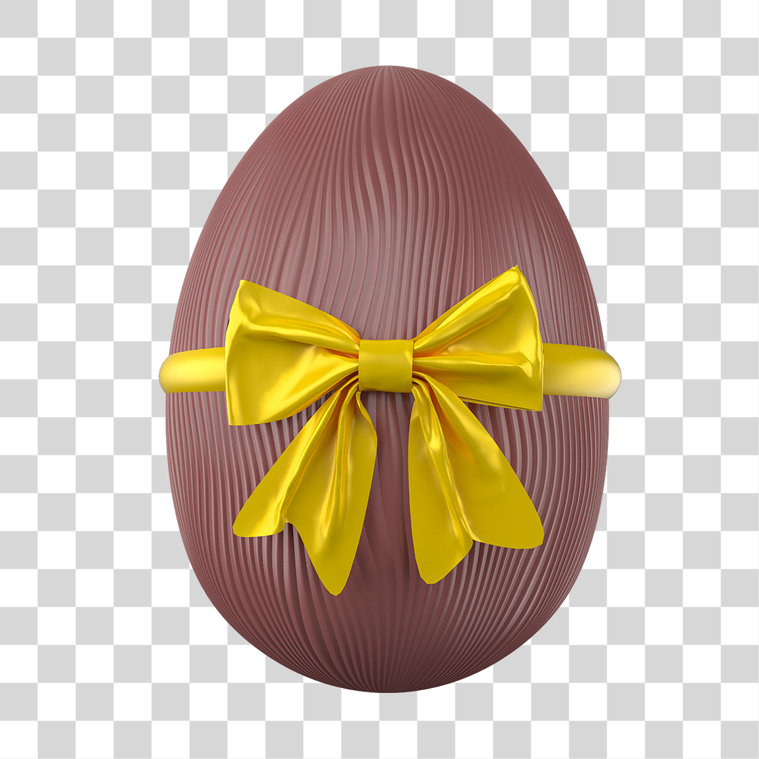 Ovo de Páscoa Laço Amarelo