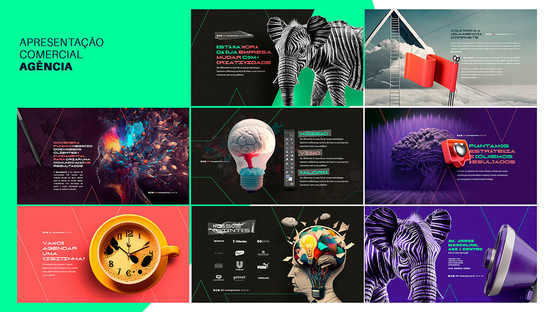 Apresentação Comercial Marketing Digital PSD Editável