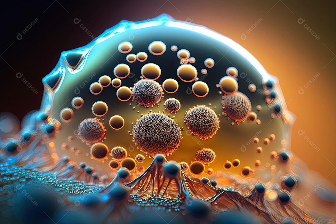 Imagem 3D de Nanociência e Nanotecnologia