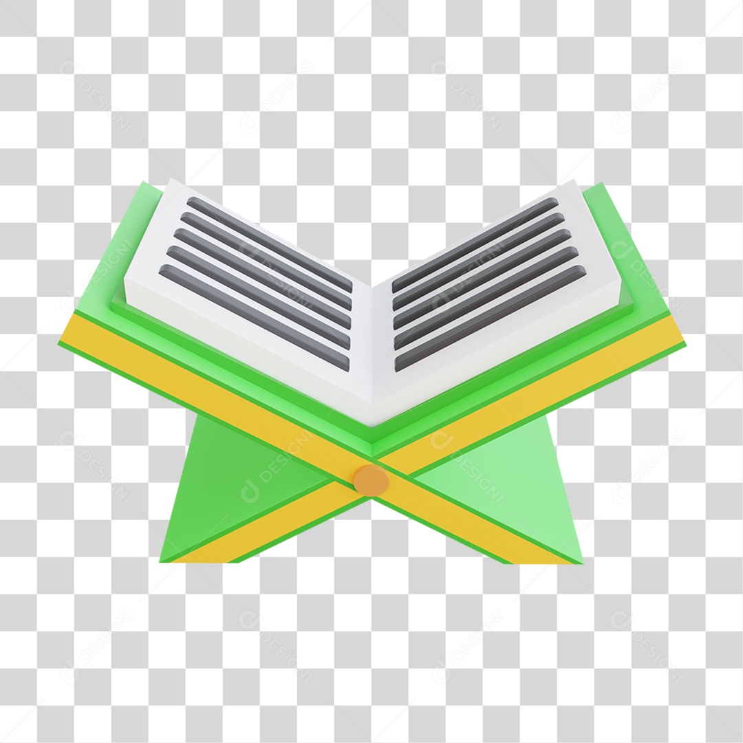 Elemento 3D Comemoração Ramadan Islâmico para Composição PNG Transparente